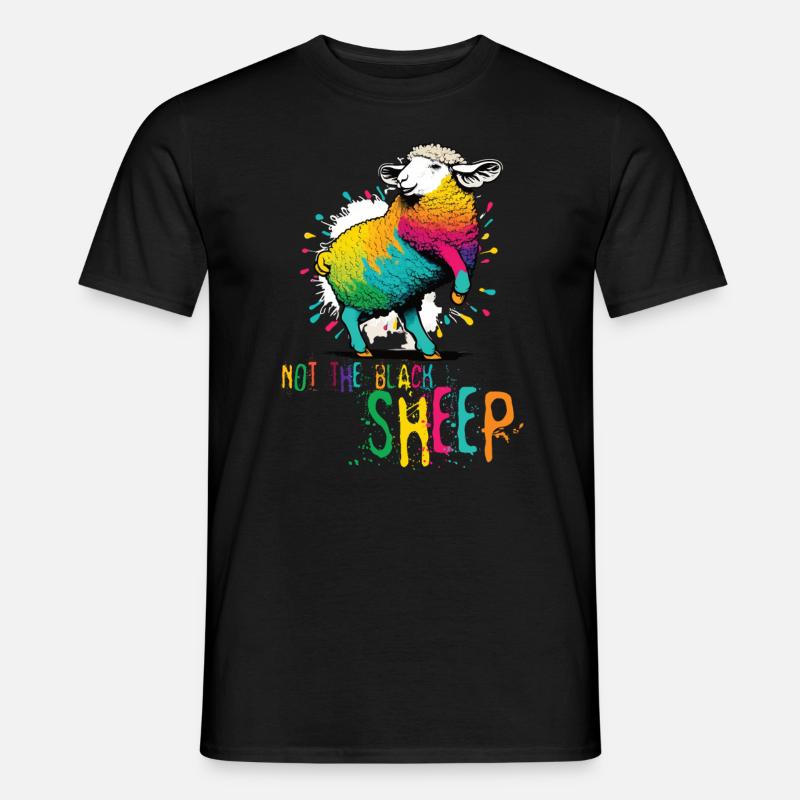 Not The Black Sheep - Männer T-Shirt - Schwarz