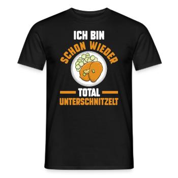 Ich Bin Schon Wieder Total Unterpommest - Männer T-Shirt - Schwarz - Vorne - AI Model Male 178 light (178cm)