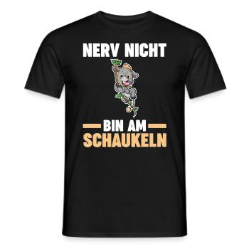 Nerv Nicht Bin Am Schaukeln - Männer T-Shirt - Schwarz - Vorne - AI Model Male 178 light (178cm)