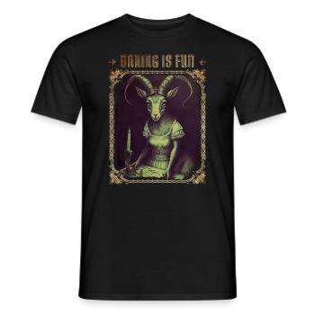Baking is Fun Goth - Men's T-Shirt - black - Front - AI Model Male 178 light (178cm)