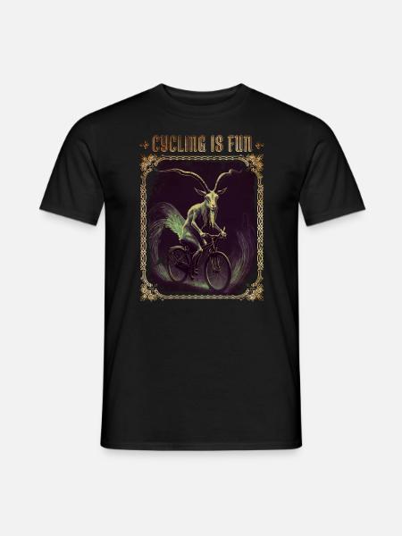 Cycling is Fun Goth - Men's T-Shirt - black