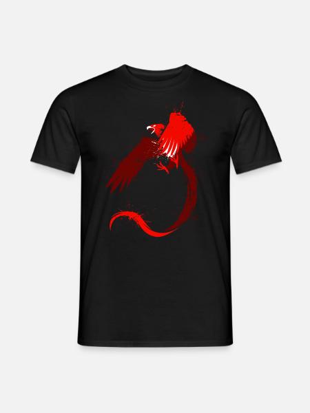 Legendary red eagle - Men's T-Shirt - black