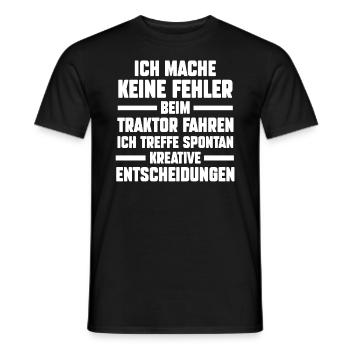 Landwirtschaft Traktor Trecker Landwirt Bauer - Männer T-Shirt - Schwarz - Vorne - AI Model Male 178 light (178cm)