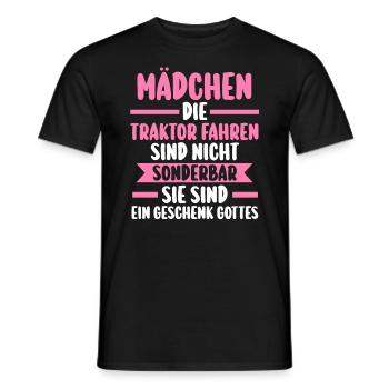 Trecker Landwirt Bauer Landwirtschaft Traktor - Männer T-Shirt - Schwarz - Vorne - AI Model Male 178 light (178cm)