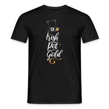Irish Today Hangover Tomorrow - Men's T-Shirt - black - Front - AI Model Male 178 light (178cm)