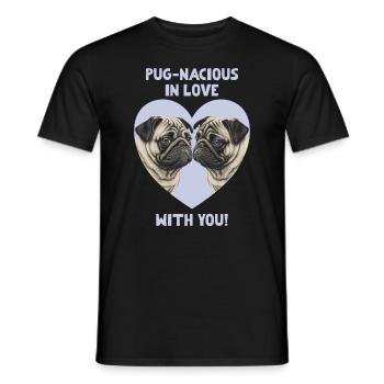 Carlin Laciously amoureux de toi Saint-Valentin - T-shirt homme - noir - Devant - AI Model Male 178 light (178cm)
