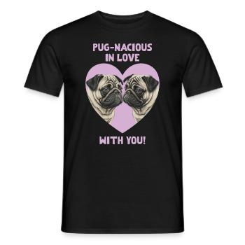 Carlin Laciously amoureux de toi Saint-Valentin - T-shirt homme - noir - Devant - AI Model Male 178 light (178cm)