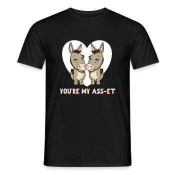 You're my Ass-et Valeintine's Day - Men's T-Shirt - black - Front - AI Model Male 178 light (178cm)