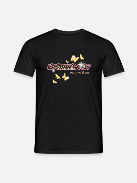No Buccal Fat No Problem - Men's T-Shirt - black