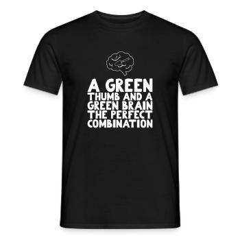 Inspiring Gardner sayings - Men's T-Shirt - black - Front - AI Model Male 178 light (178cm)