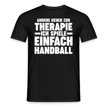 Handballspieler Handballer Handballverein Handball - Männer T-Shirt - Schwarz - Vorne - AI Model Male 178 light (178cm)
