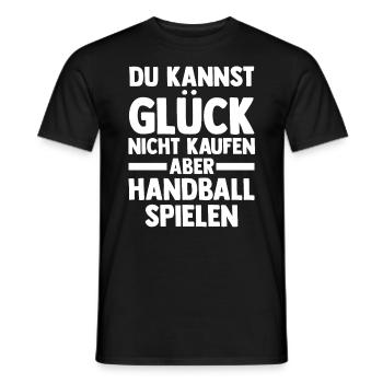 Handballspieler Handballer Handballverein Handball - Männer T-Shirt - Schwarz - Vorne - AI Model Male 178 light (178cm)