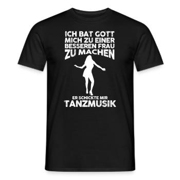 Tanzen Party Musik Tänzer - Männer T-Shirt - Schwarz - Vorne - AI Model Male 178 light (178cm)