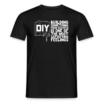 DIY Building something from scratch... - Männer T-Shirt - Schwarz - Vorne - AI Model Male 178 light (178cm)