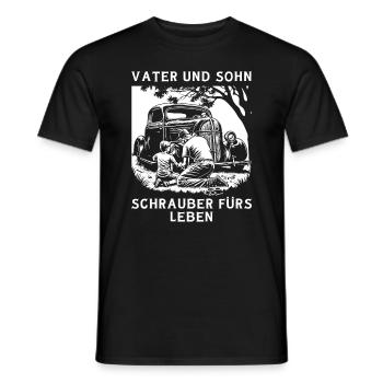 Tournevis père et fils pour la vie - T-shirt homme - noir - Devant - AI Model Male 178 light (178cm)
