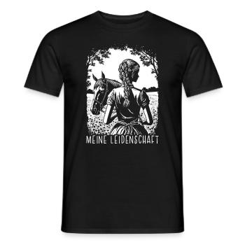 Meine Leidenschaft - Männer T-Shirt - Schwarz - Vorne - AI Model Male 178 light (178cm)