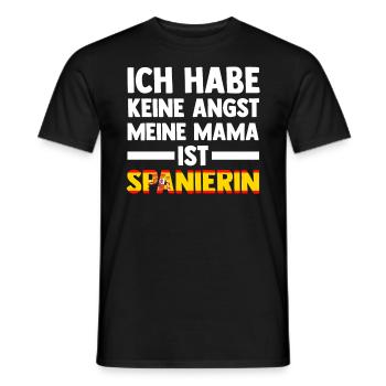 Ich habe keine Angst meine Mama ist Spanierin - Männer T-Shirt - Schwarz - Vorne - AI Model Male 178 light (178cm)
