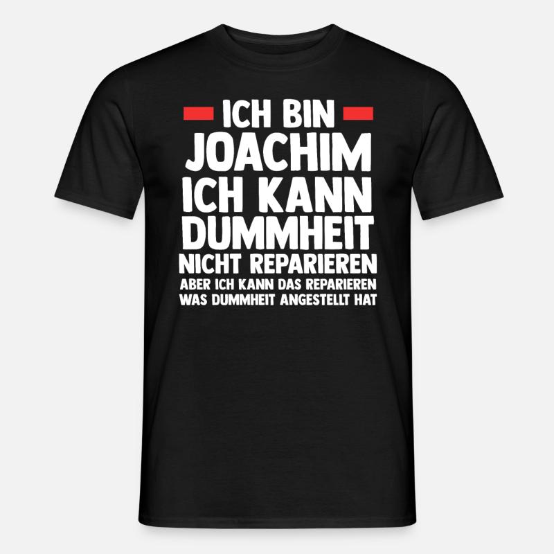 Joachim - Männer T-Shirt - Schwarz