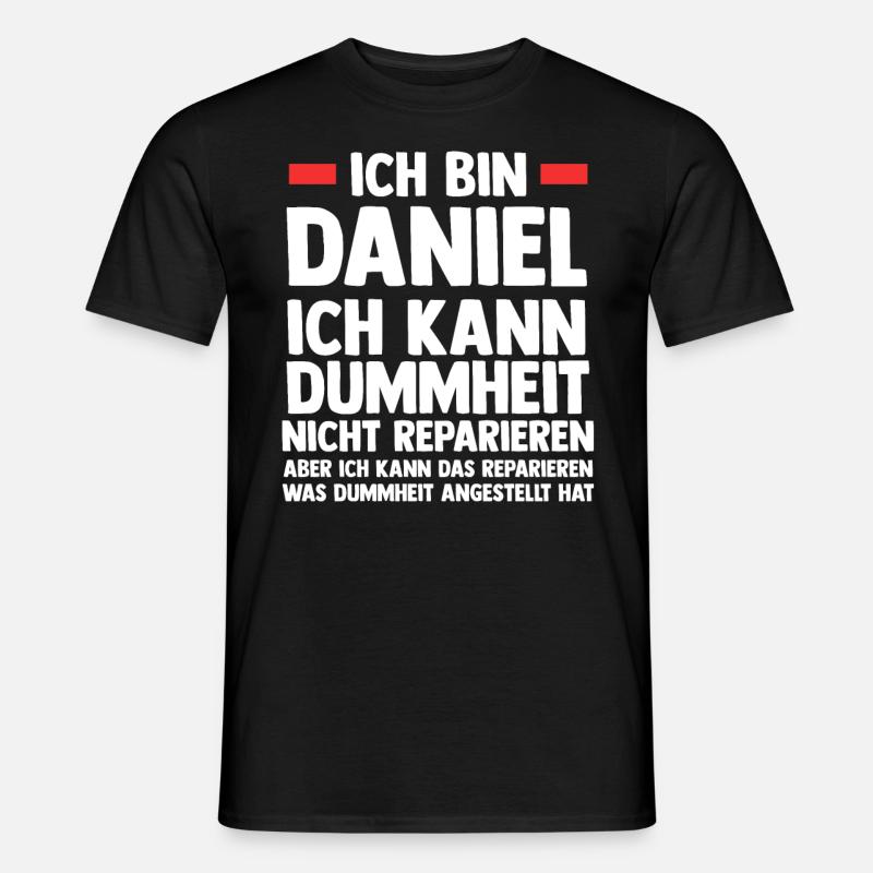Daniel - Männer T-Shirt - Schwarz