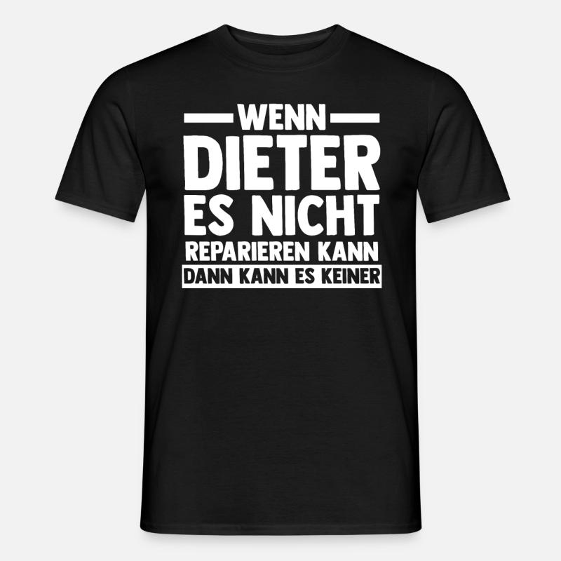 Dieter - Männer T-Shirt - Schwarz