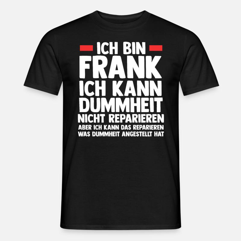 Frank - Männer T-Shirt - Schwarz