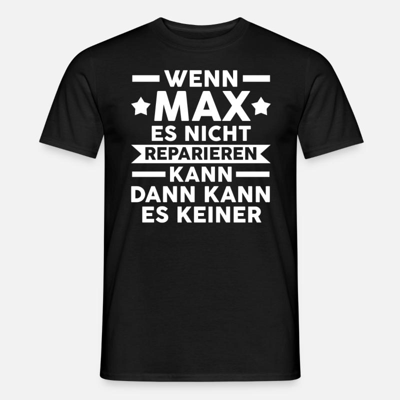 Max - Männer T-Shirt - Schwarz