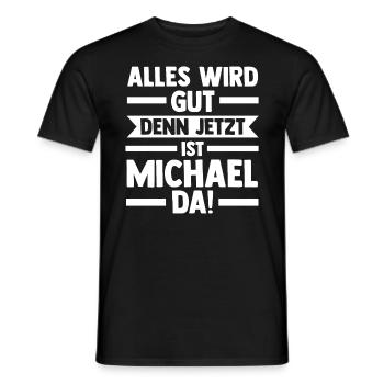 Michael - Männer T-Shirt - Schwarz - Vorne - AI Model Male 178 light (178cm)