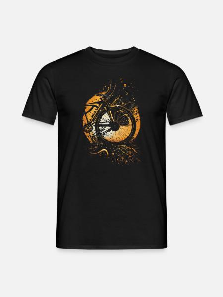 Bright & bold bicycle art - Men's T-Shirt - black