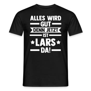 Lars - Männer T-Shirt - Schwarz - Vorne - AI Model Male 178 light (178cm)