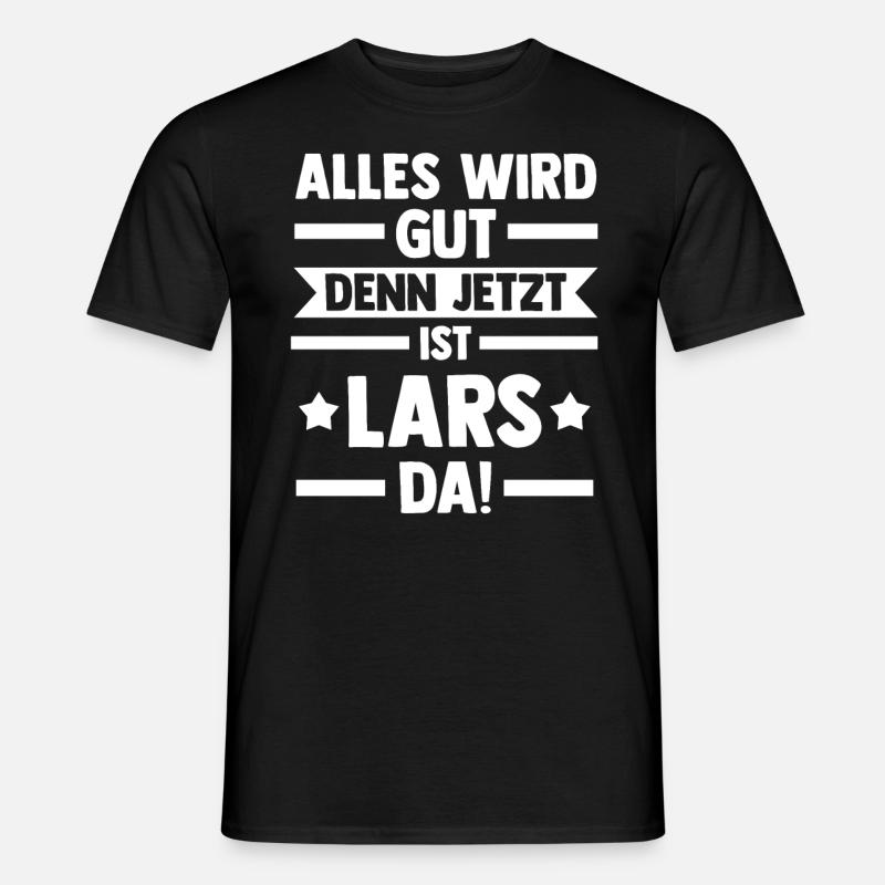 Lars - Männer T-Shirt - Schwarz
