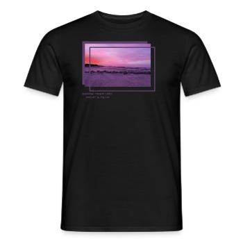 Sonne Meer nichts Mehr - Männer T-Shirt - Schwarz - Vorne - AI Model Male 178 light (178cm)