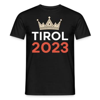 Tyrol 2023 - T-shirt homme - noir - Devant - AI Model Male 178 light (178cm)