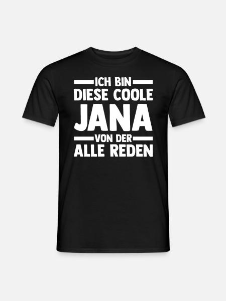 Jana - Männer T-Shirt - Schwarz