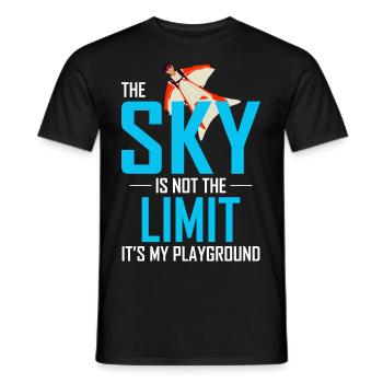 Wingsuit fliegen Base Jumping Fallschirmspringen Wingsuiting - Männer T-Shirt - Schwarz - Vorne - AI Model Male 178 light (178cm)
