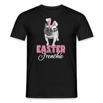 Frohe Ostern French Bulldog - Männer T-Shirt - Schwarz - Vorne - AI Model Male 178 light (178cm)