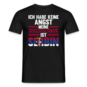 Ich habe keine Angst meine Schwiegermutter ist Ser - Männer T-Shirt - Schwarz - Vorne - AI Model Male 178 light (178cm)