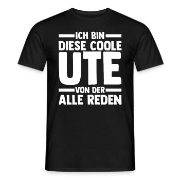 Ute - Männer T-Shirt - Schwarz - Vorne - AI Model Male 178 light (178cm)