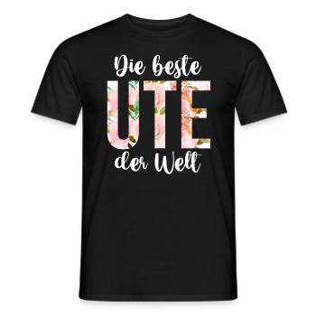 Ute - Männer T-Shirt - Schwarz - Vorne - AI Model Male 178 light (178cm)