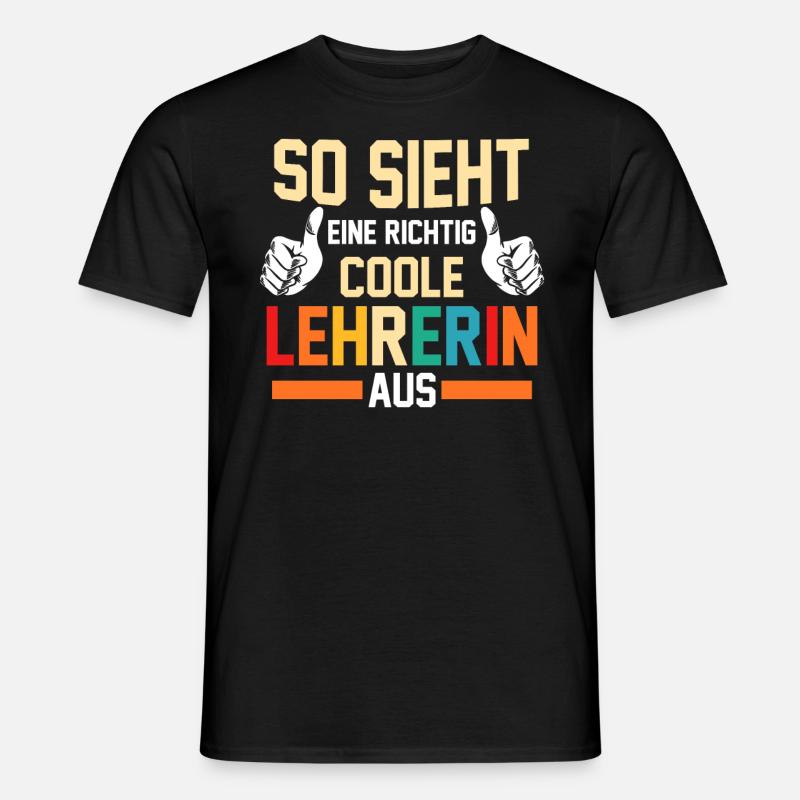 Schullehrerin Lehrerin - Männer T-Shirt - Schwarz