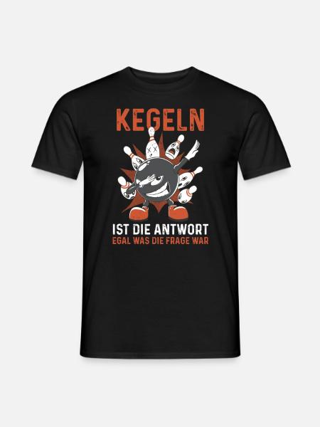 Kegel Kegler Kegelverein Kegeln - Männer T-Shirt - Schwarz