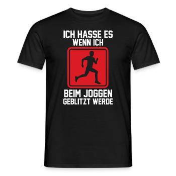 Läufer Joggen Laufen - Männer T-Shirt - Schwarz - Vorne - AI Model Male 178 light (178cm)