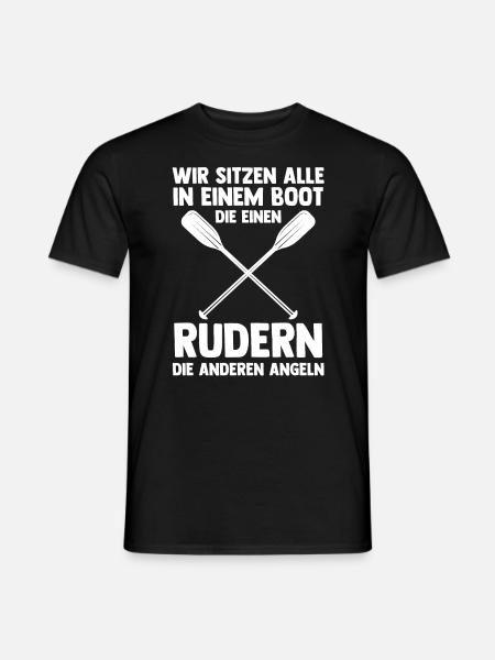 Paddeln Rudern Ruderer - Männer T-Shirt - Schwarz