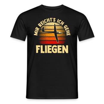 Segelflieger Fliegen Segelfliegen - Männer T-Shirt - Schwarz - Vorne - AI Model Male 178 light (178cm)