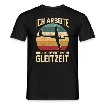 Segelflieger Fliegen Segelfliegen - Männer T-Shirt - Schwarz - Vorne - AI Model Male 178 light (178cm)