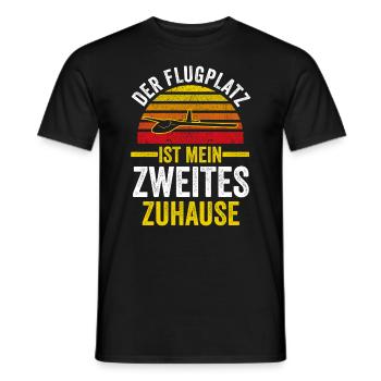 Segelflieger Fliegen Segelfliegen - Männer T-Shirt - Schwarz - Vorne - AI Model Male 178 light (178cm)