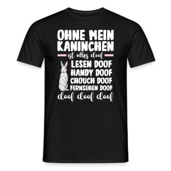 Nagetier Hase Kaninchen - Männer T-Shirt - Schwarz - Vorne - AI Model Male 178 light (178cm)