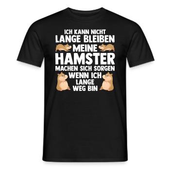 Nagetier Hamsterbesitzer Hamster - Männer T-Shirt - Schwarz - Vorne - AI Model Male 178 light (178cm)
