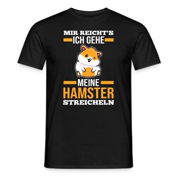 Nagetier Hamsterbesitzer Hamster - Männer T-Shirt - Schwarz - Vorne - AI Model Male 178 light (178cm)