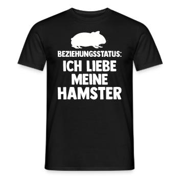 Nagetier Hamsterbesitzer Hamster - Männer T-Shirt - Schwarz - Vorne - AI Model Male 178 light (178cm)