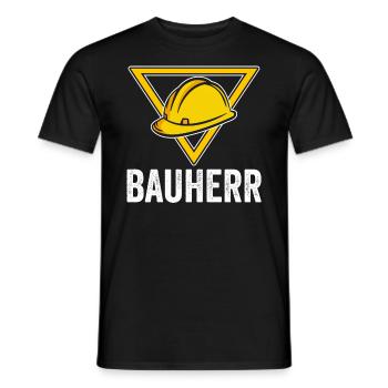 Bauherr - Männer T-Shirt - Schwarz - Vorne - AI Model Male 178 light (178cm)